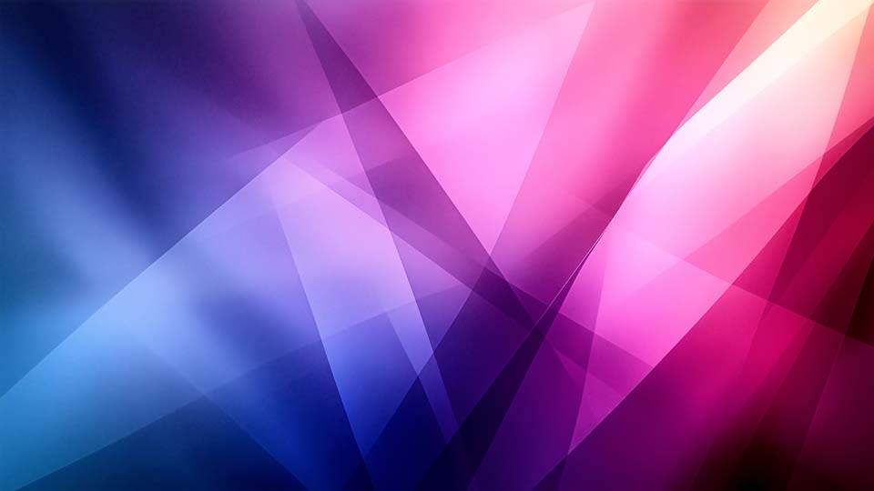 Geometric shapes in shades of purple and blue