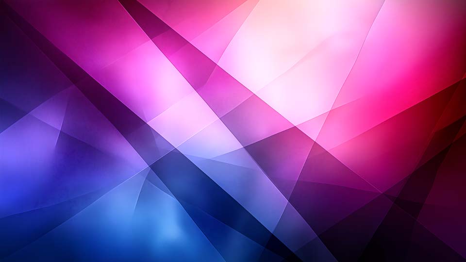 Geometric shapes in shades of purple and blue