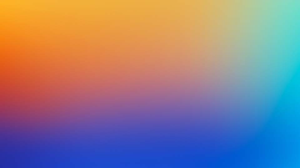 Blurred gradient background with orange and dark blue