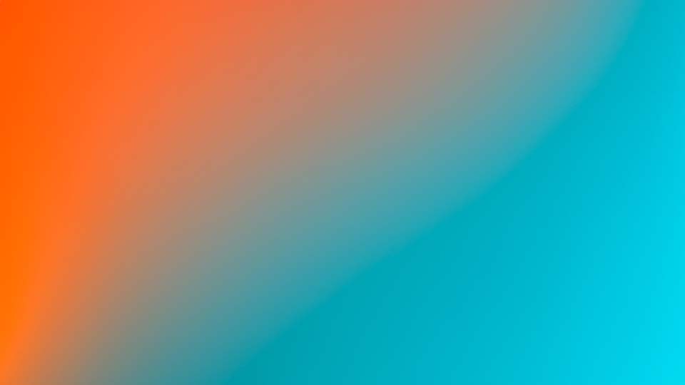 Blurred gradient background with orange and blue