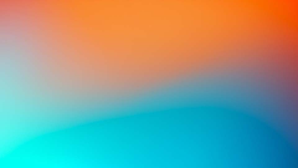 Blurred gradient background with orange and blue