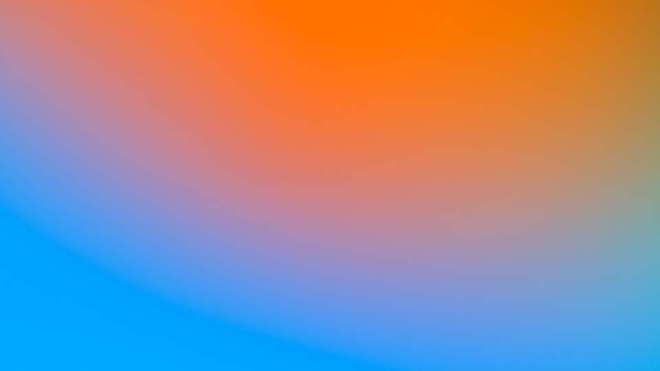 Blurred gradient background with orange and blue