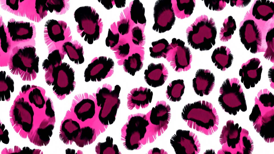 Pink leopard print pattern