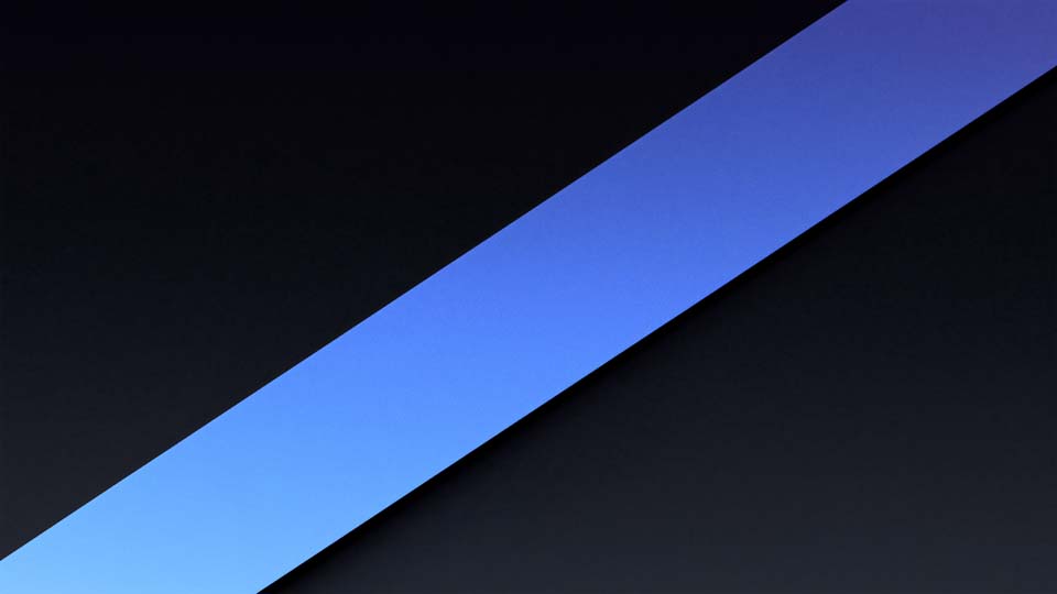 Black background with a single blue stripe