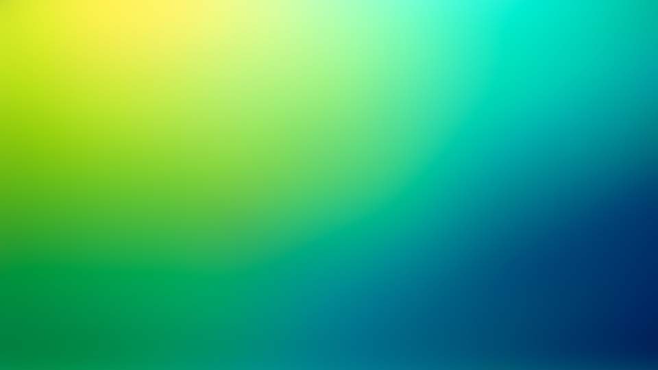 Smooth gradient background with blue, green, and yellow