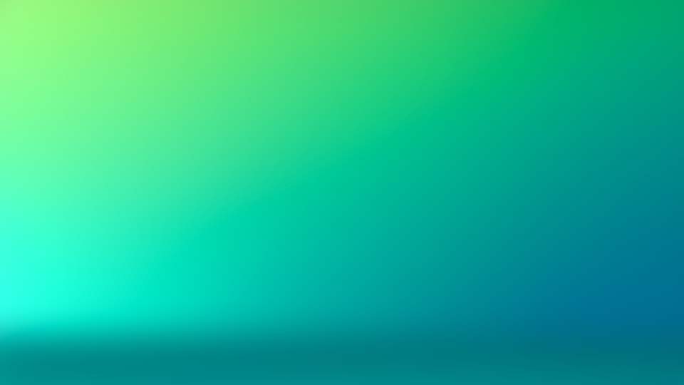 Smooth gradient background with blue, green, and yellow