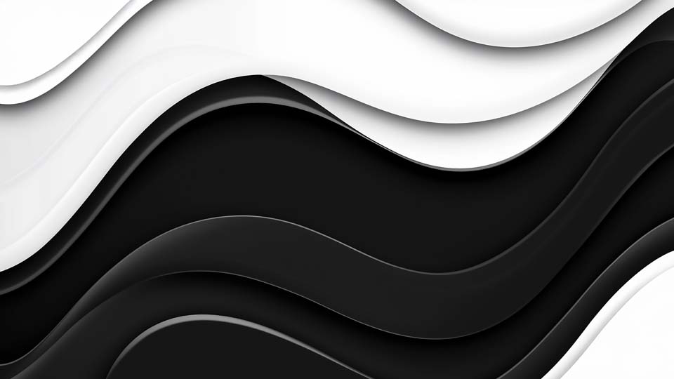 Black and white background with waves