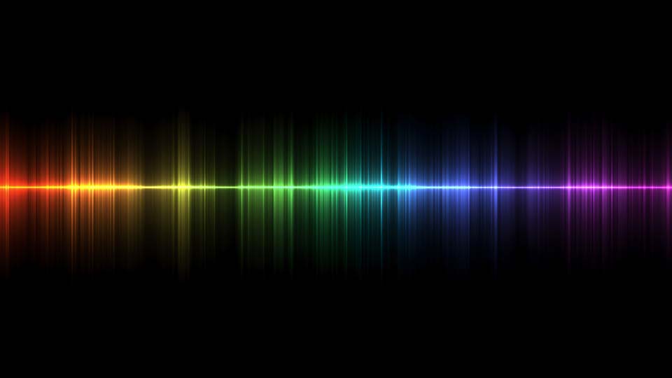 Colorful sound wave