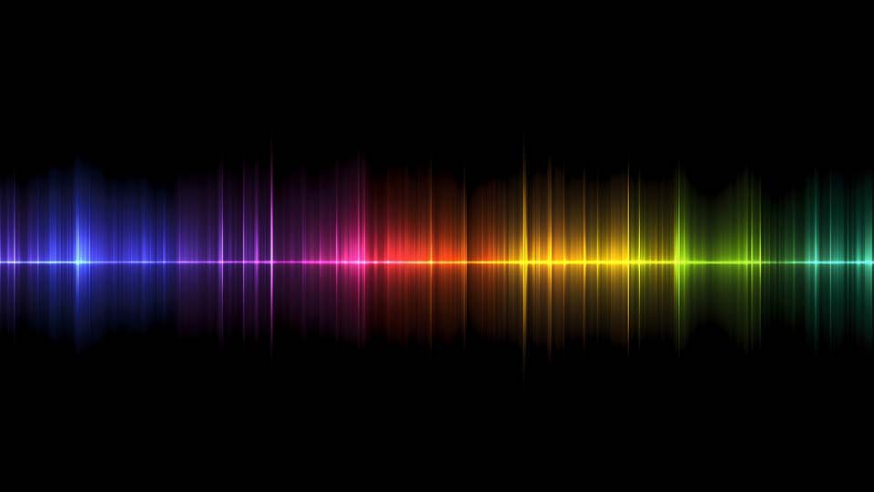 Colorful audio wave