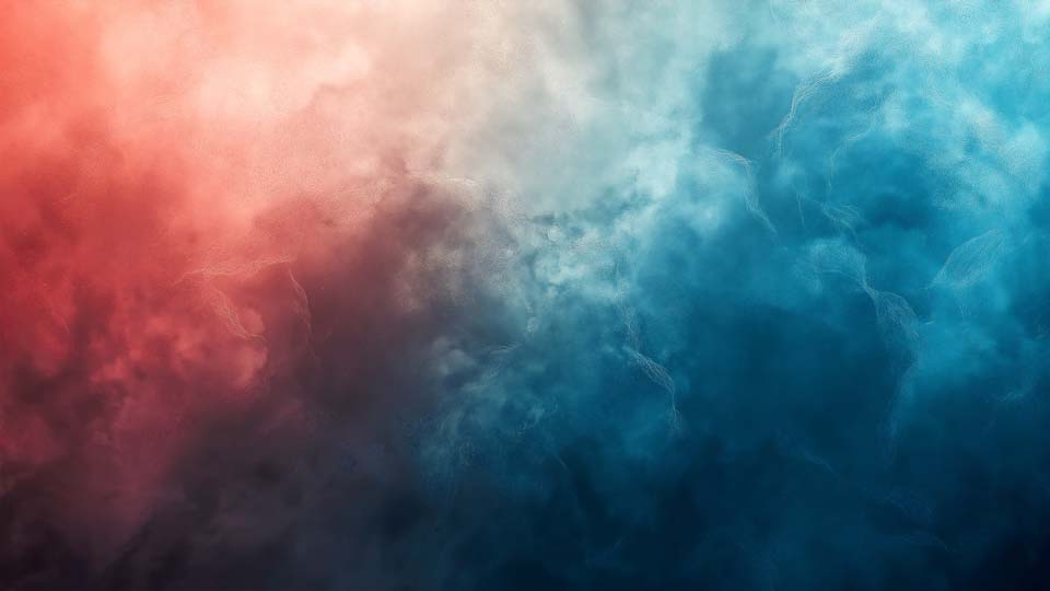 Abstract color gradient of blue and red