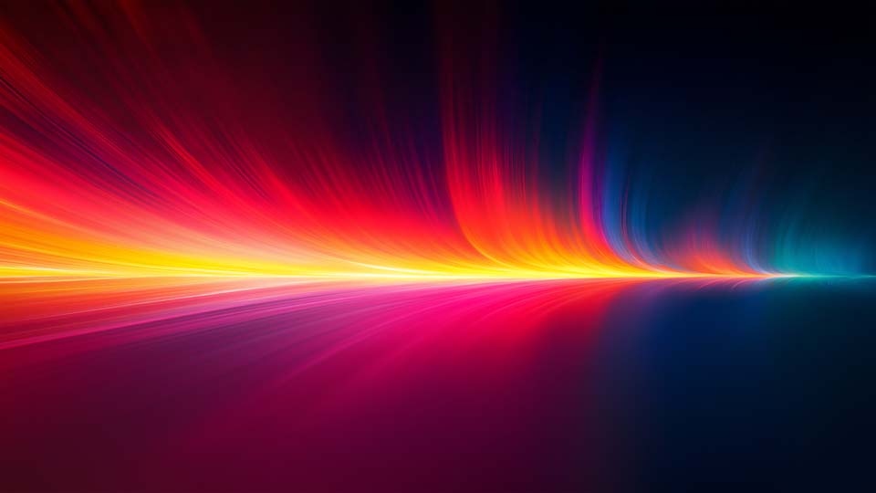 Colorful light streaks