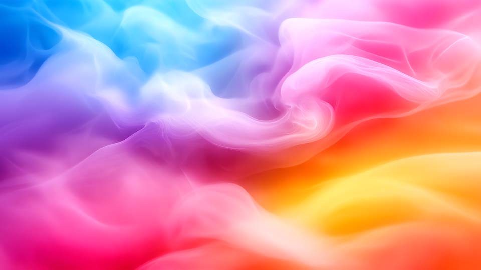 Abstract colorful smoke and fog