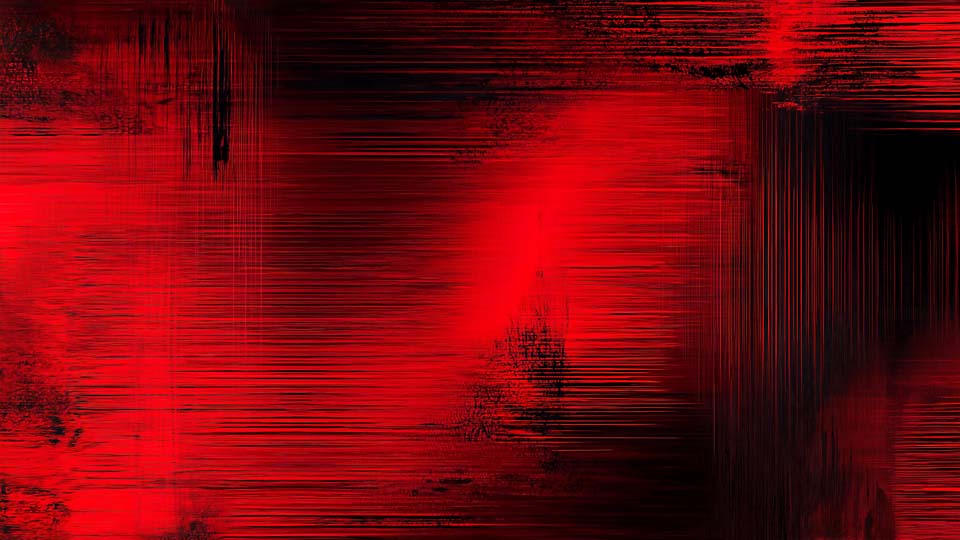 Red digital glitch background