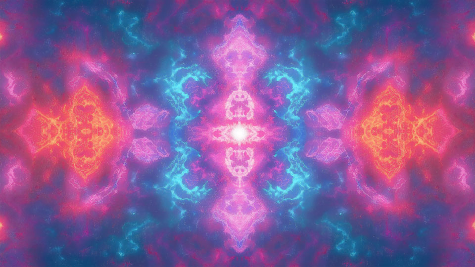 Kaleidoscope of pink and purple