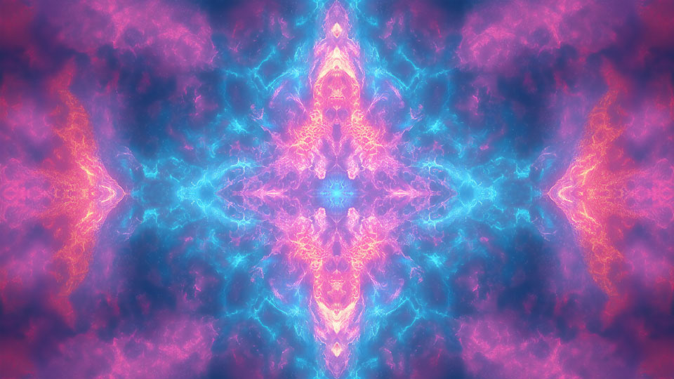 Kaleidoscope of pink and purple