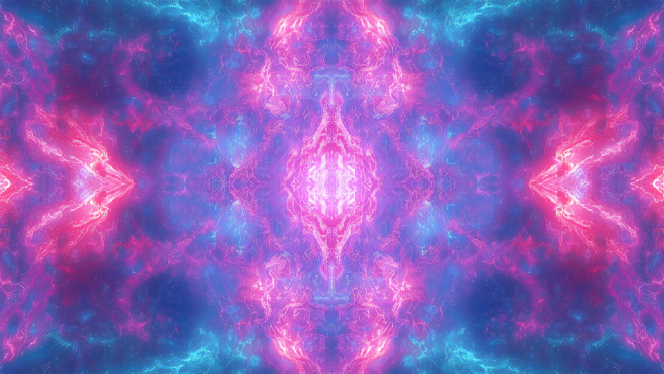 Kaleidoscope of pink and purple