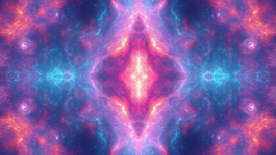 Kaleidoscope of pink and purple