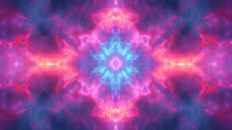 Kaleidoscope of pink and purple