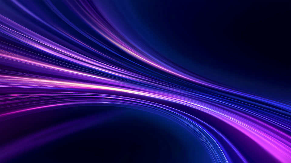 Purple and blue speed effect and light streaks