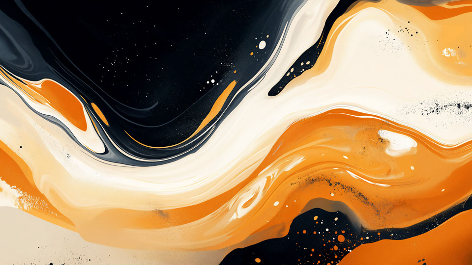 Swirling liquid shapes