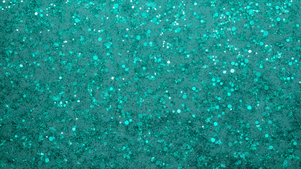 Teal glitter texture background