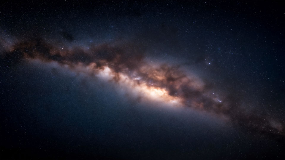 Milky Way galaxy taken from Earth