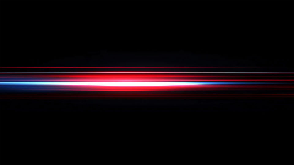 Strobe light effect with horizontal lines