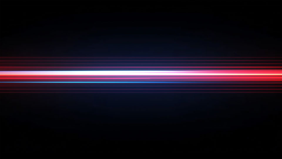 Strobe light effect with horizontal lines