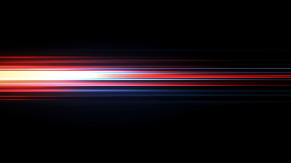 Strobe light effect with horizontal lines