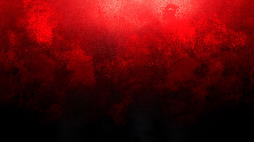 Red powder explosion on a black background