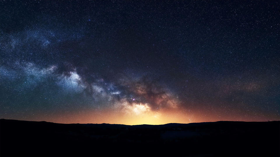 Starry sky with the Milky Way