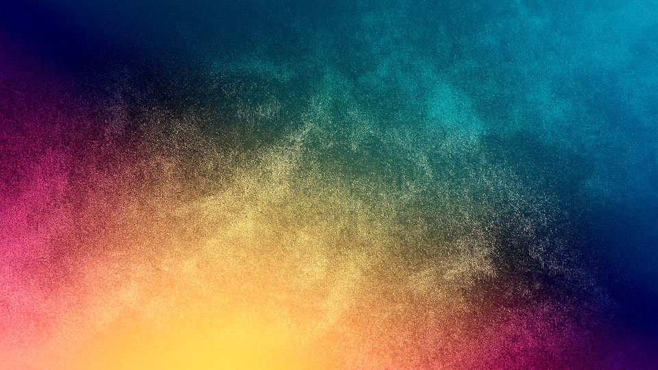 Grainy gradient with a mix of blue, red and yellow