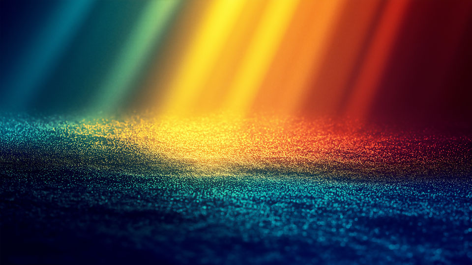 Abstract background with a blurred gradient of rainbow colors