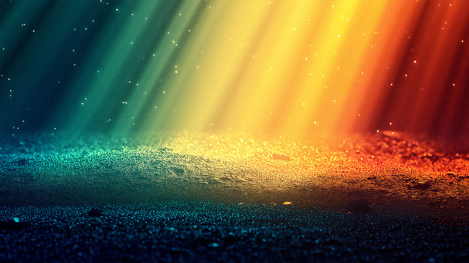 Abstract background with a blurred gradient of rainbow colors