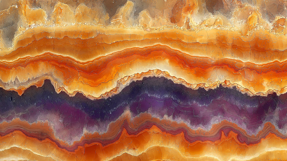 Intricate Agate Surface Close-up