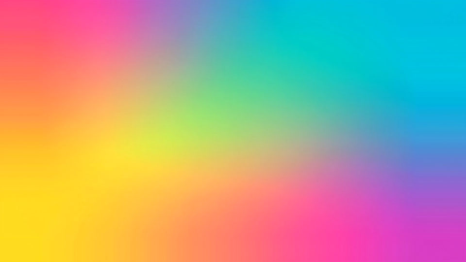 Rainbow gradient background with a soft blur effect