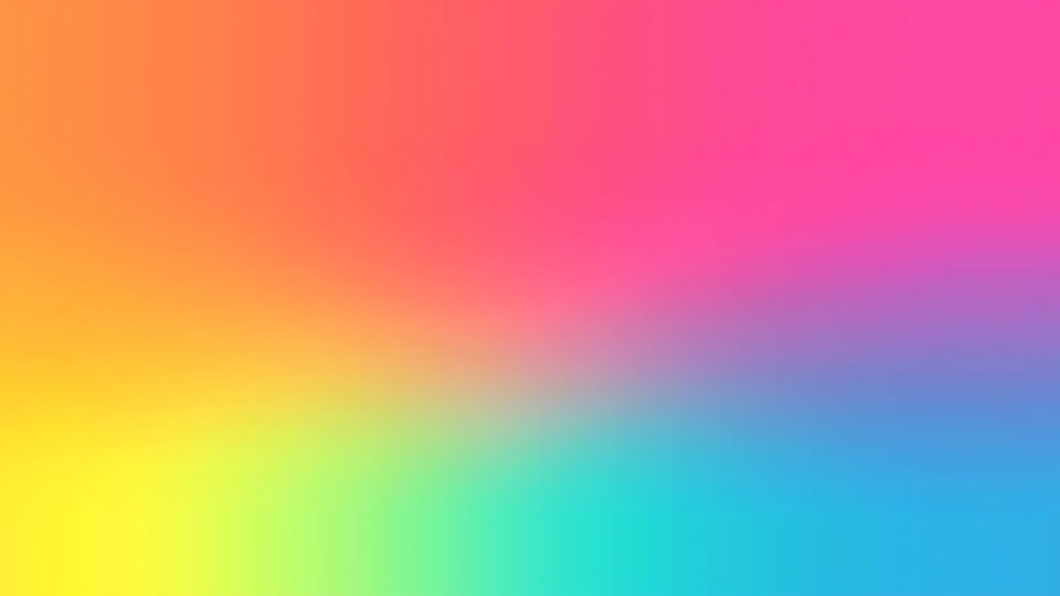 Rainbow gradient background with a soft blur effect