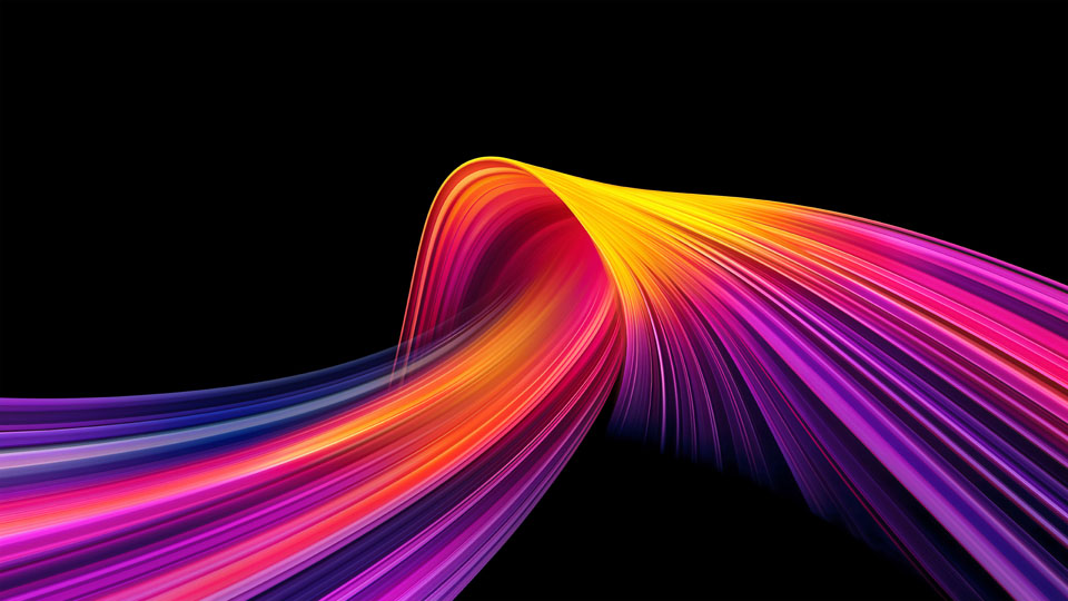 Abstract background with colorful lines and a speed effect