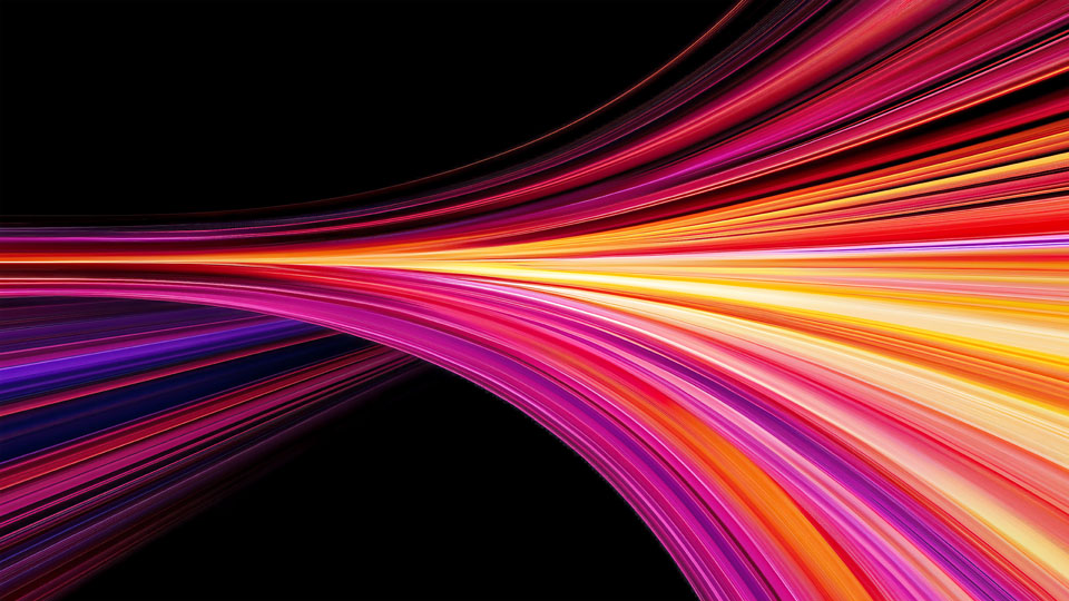 Abstract background with colorful lines and a speed effect