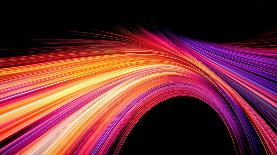 Abstract background with colorful wave and speed effect