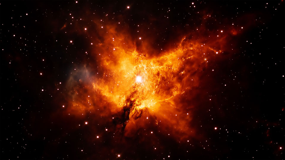 Massive nebula in space