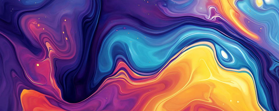 Fluid background with swirling colors