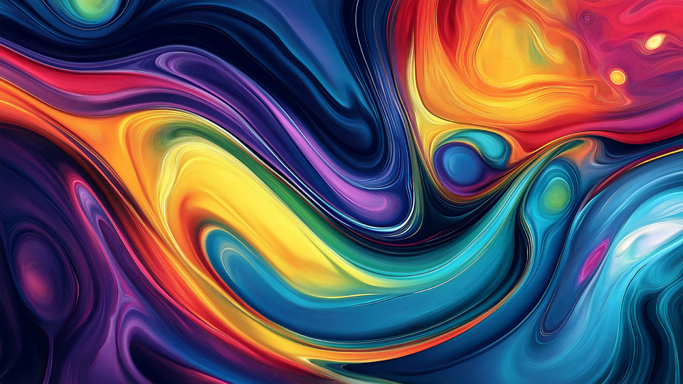 Swirling Color Patterns