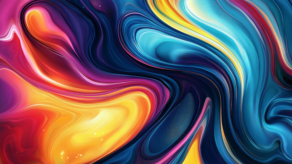 Colorful Fluid Waves