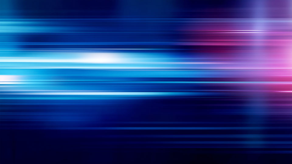 Technology-themed blurred speed lines and gradient background