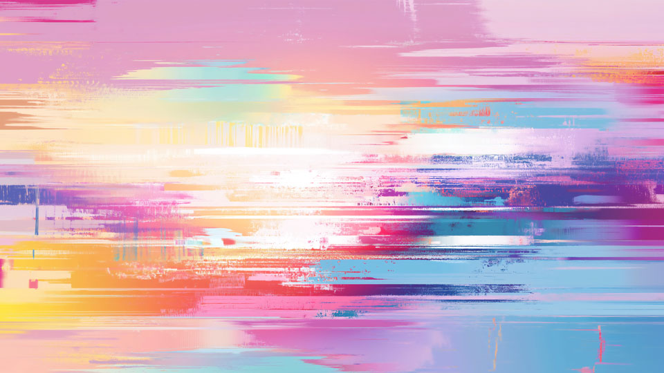 soft pastel glitch background, digital design