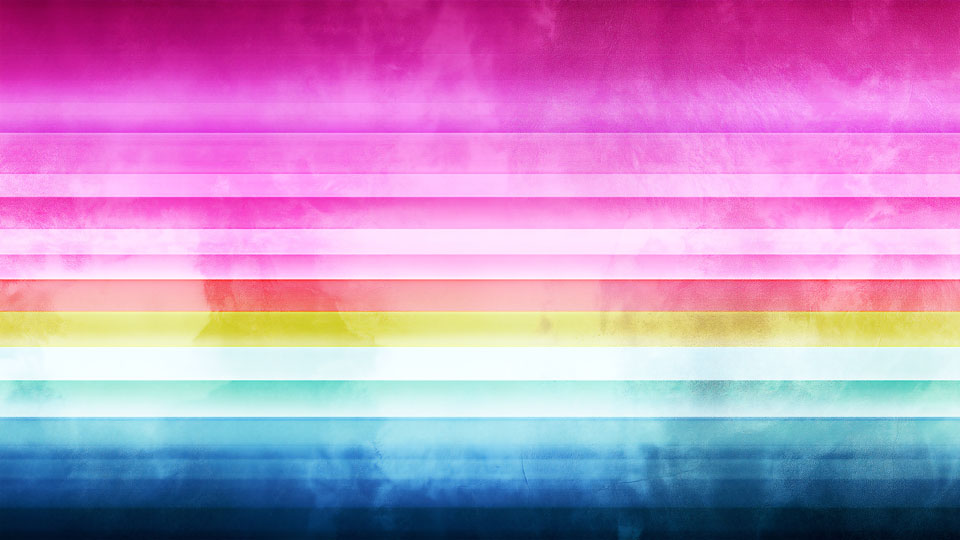 Colorful horizontal stripes on a grunge background