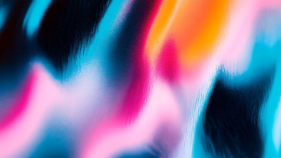 Vibrant neon gradient with soft lighting effects