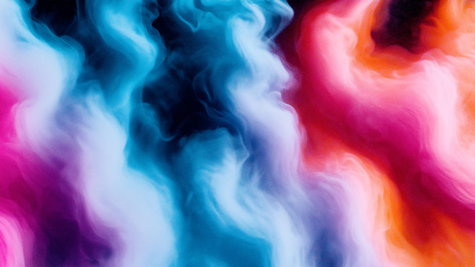 Abstract blurred gradient in neon hues