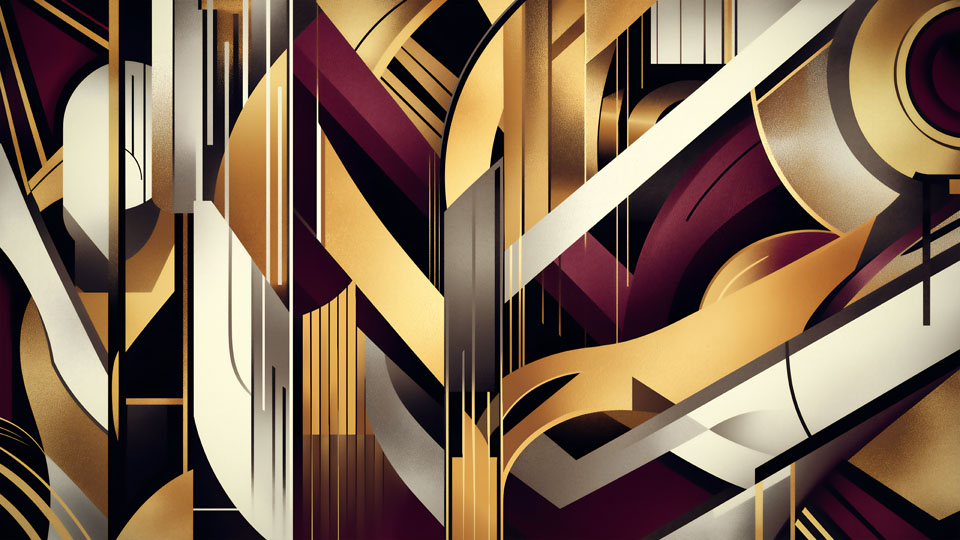 Luxurious Art Deco poster design